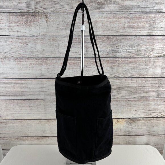 Everlane The Lantern Bag Canvas Shoulder Crossbody Bucket Tote Black - Picture 2 of 13